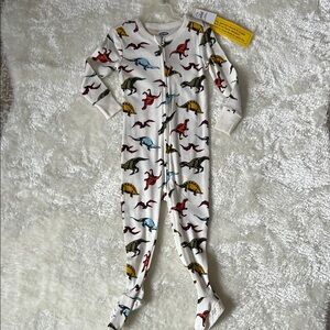 Old Navy Dinosaur Print One Piece - White